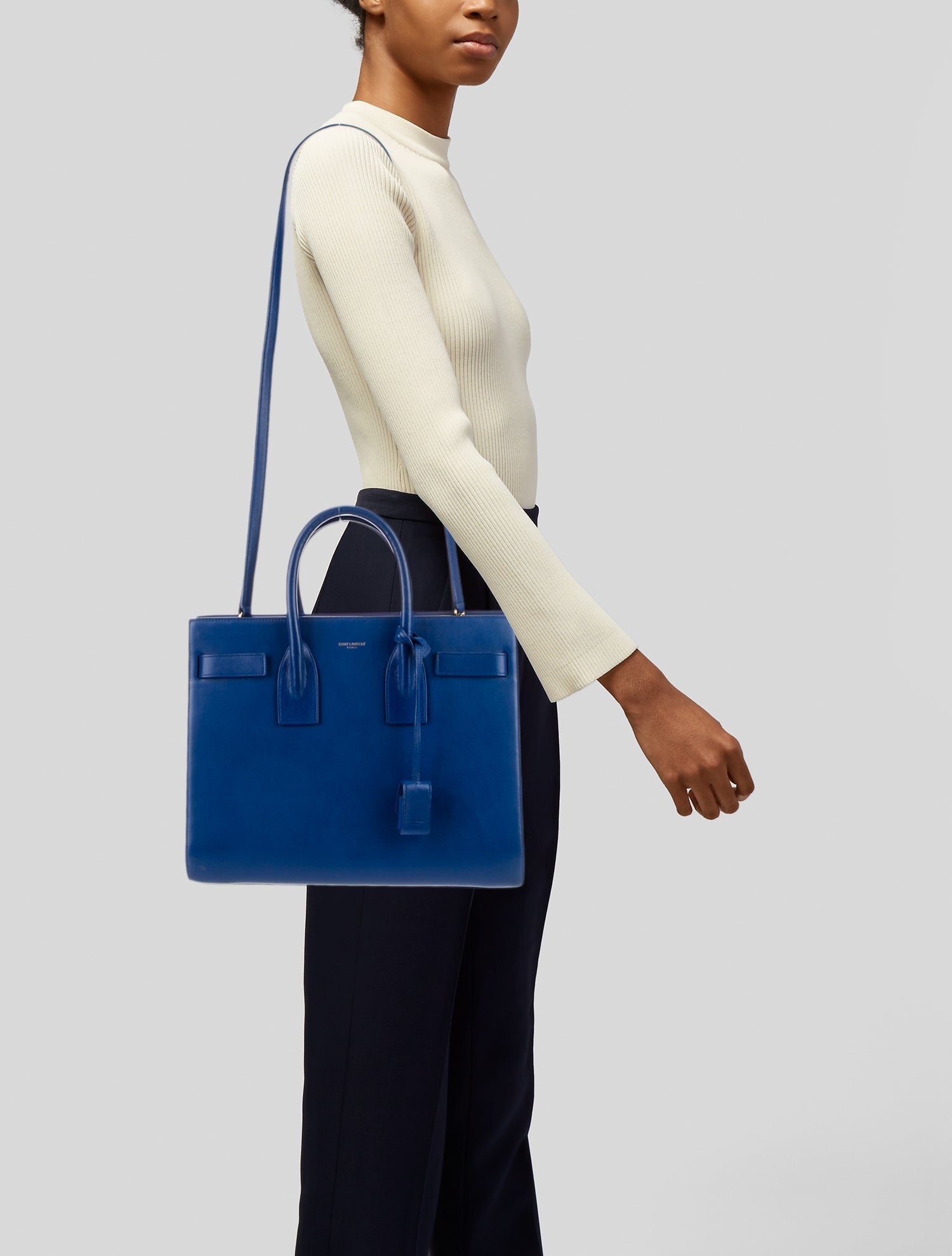 Saint Laurent Leather Sac De Jour Small