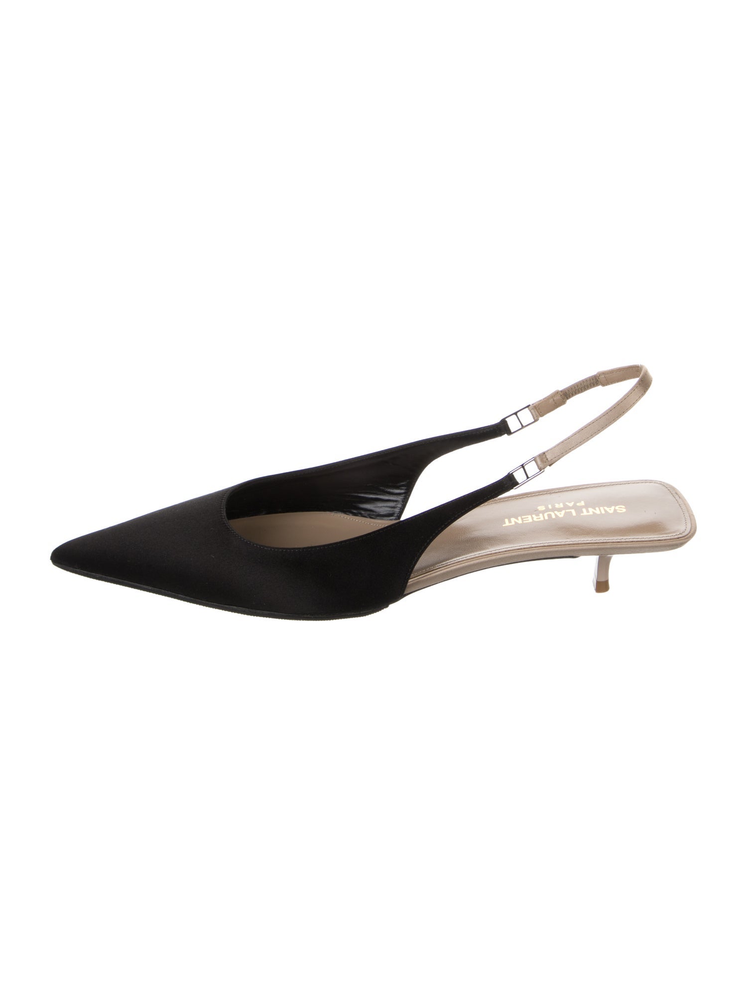 Saint Laurent Satin Slingback Pumps