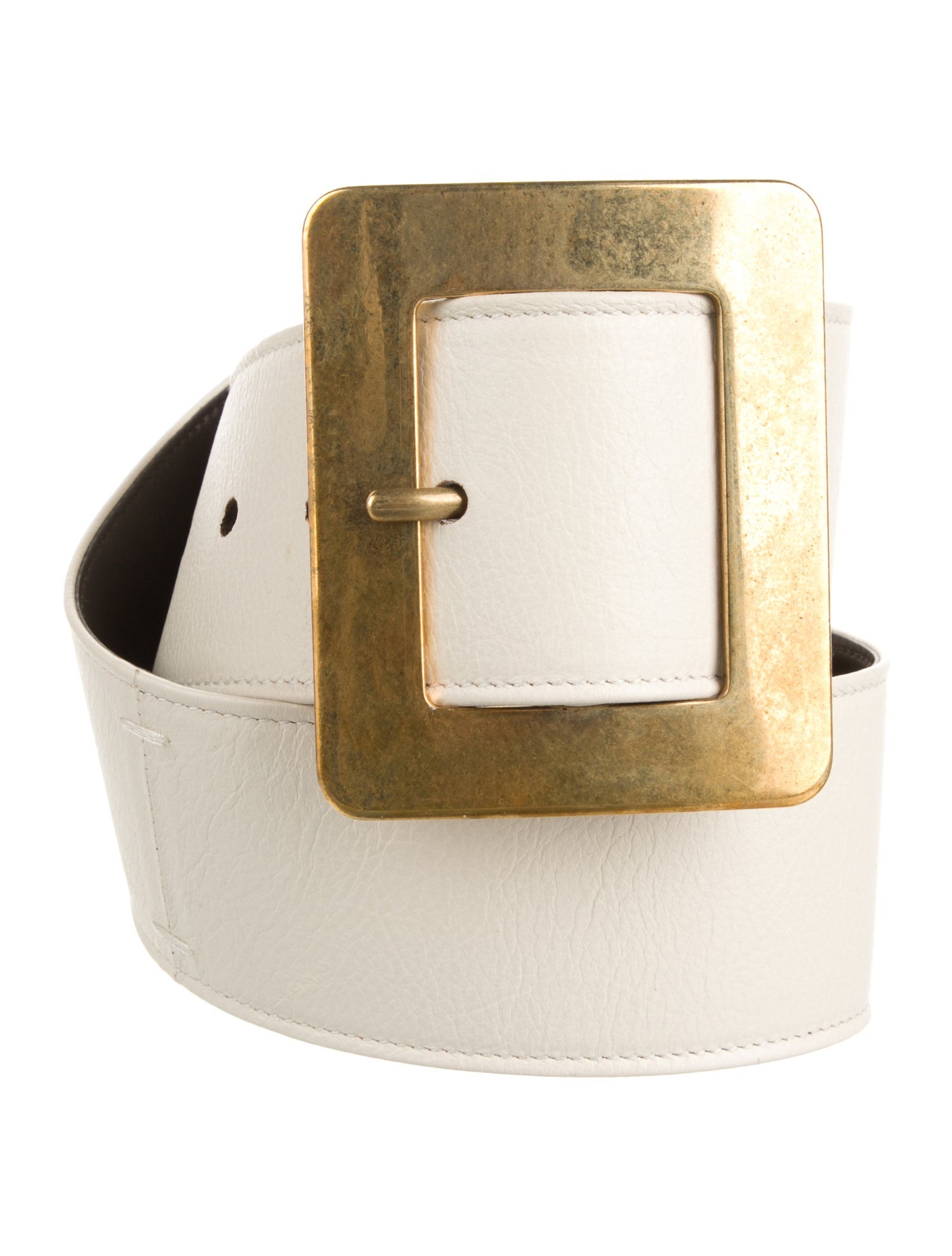 Saint Laurent Wide Leather Waist Belt