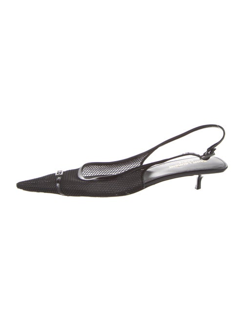 Saint Laurent Mesh Mesh Accents Slingback Pumps