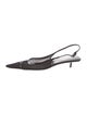 Saint Laurent Mesh Mesh Accents Slingback Pumps