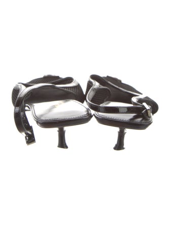 Saint Laurent Mesh Mesh Accents Slingback Pumps