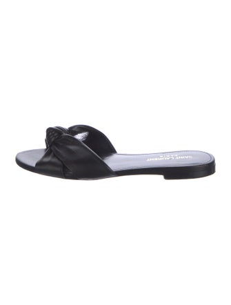 Saint Laurent Leather Slides