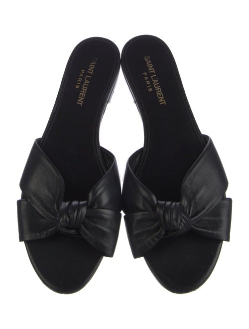 Saint Laurent Leather Slides
