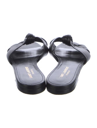 Saint Laurent Leather Slides