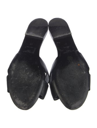 Saint Laurent Leather Slides