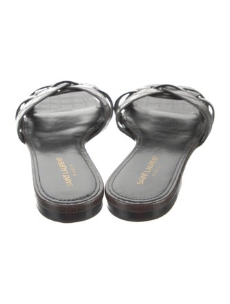 Saint Laurent Leather Slides