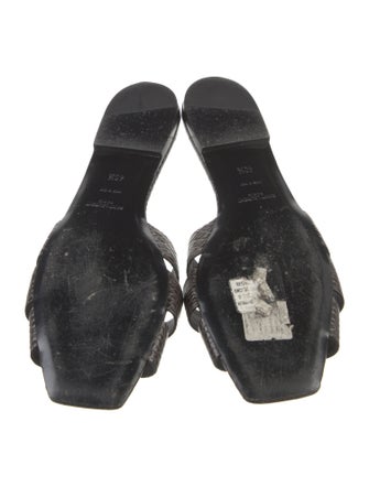 Saint Laurent Leather Slides