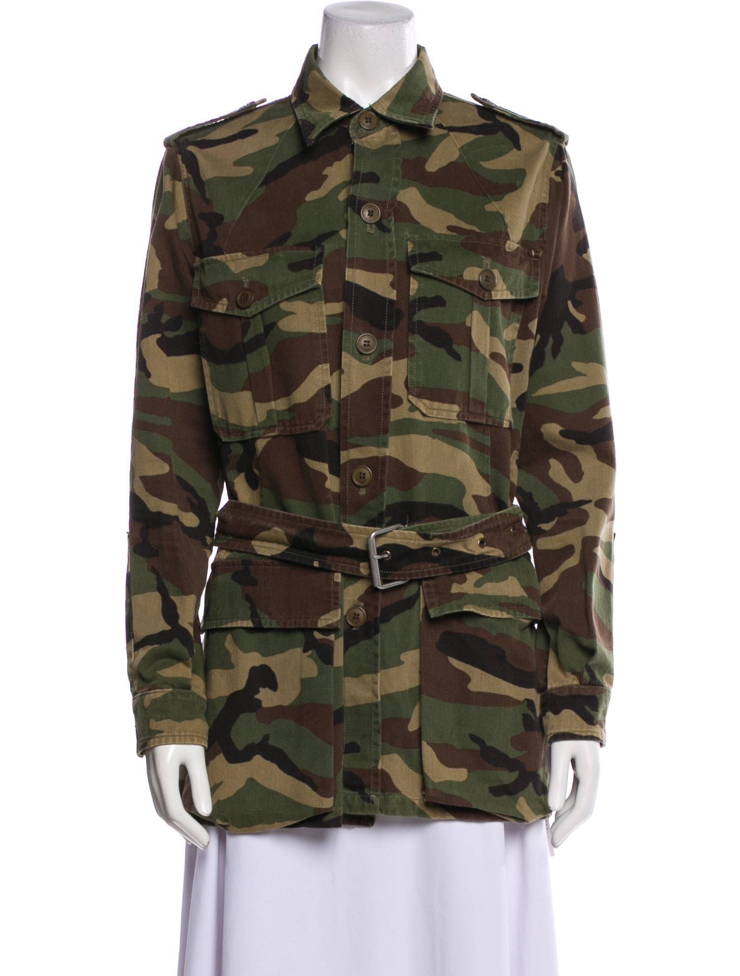 Saint Laurent Printed Utility Jacket