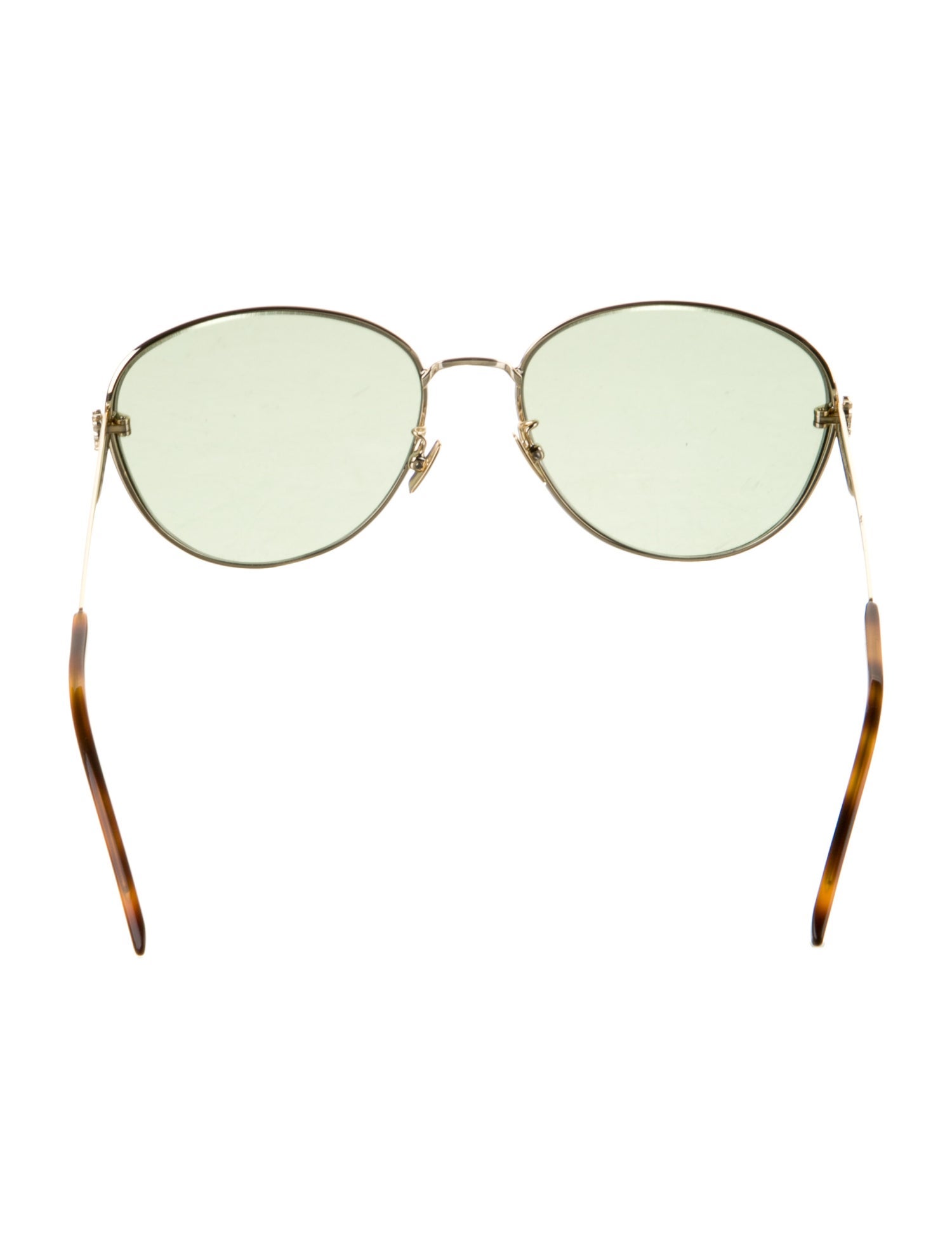 Saint Laurent Round Mirrored Sunglasses
