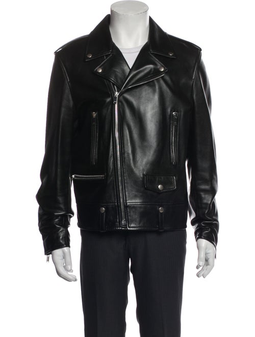 Saint Laurent 2022 Lambskin Moto Jacket