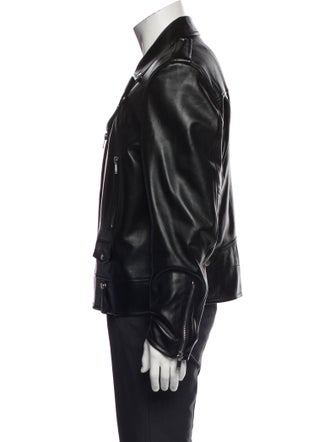Saint Laurent 2022 Lambskin Moto Jacket