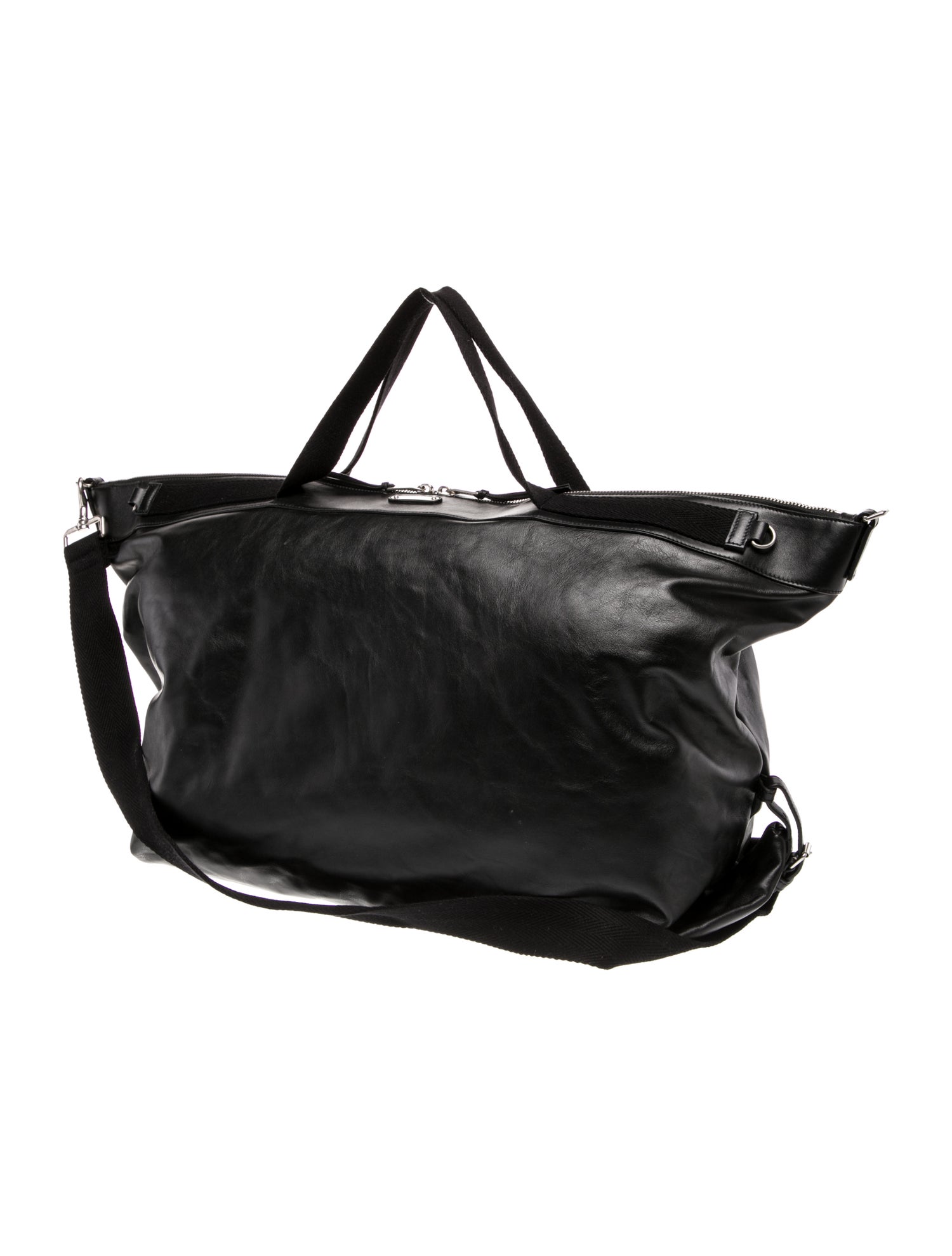 Saint Laurent Leather Weekender Bag