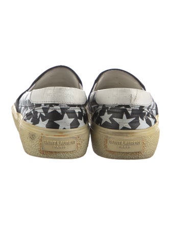 Saint Laurent Leather Printed Espadrilles