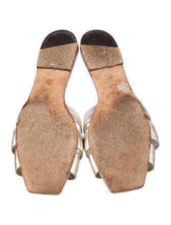 Saint Laurent Leather Slides