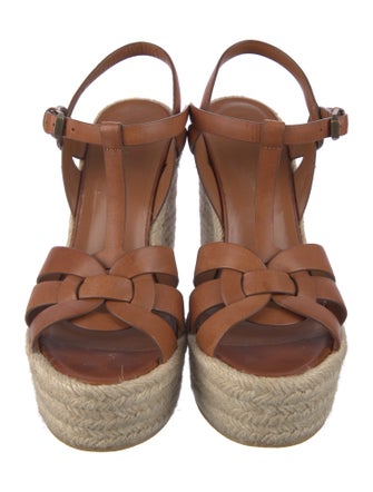Saint Laurent Leather Espadrilles