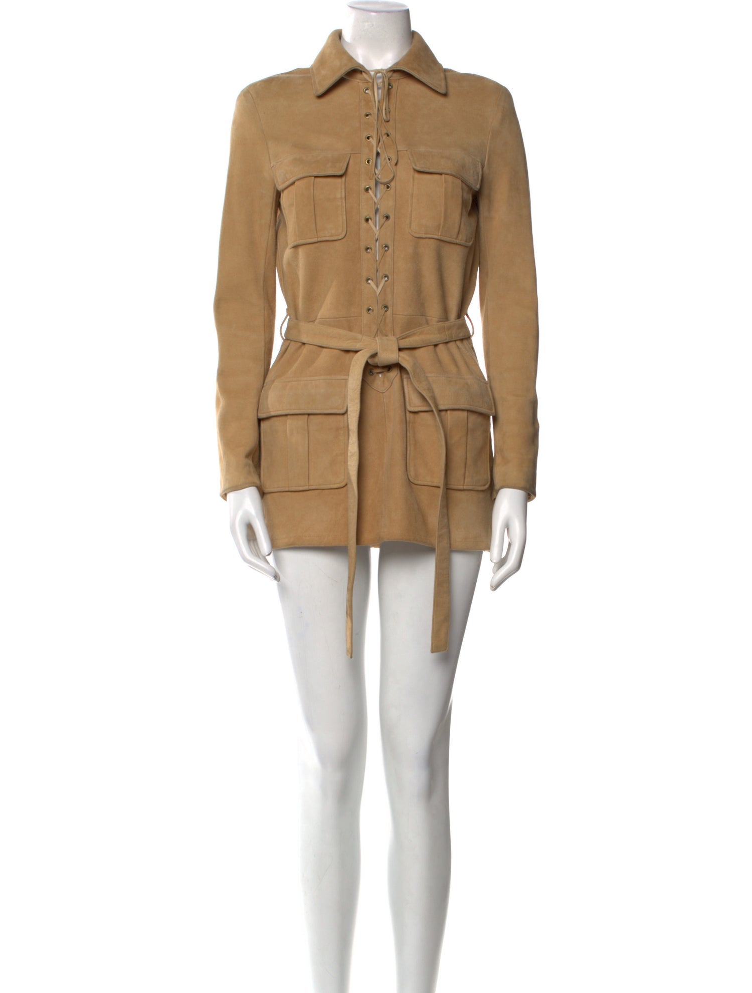 Saint Laurent Saharienne Mini Dress