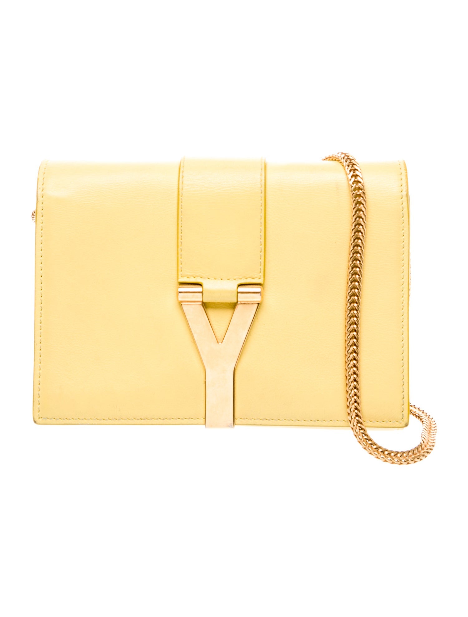 Saint Laurent Leather Clutch Mini