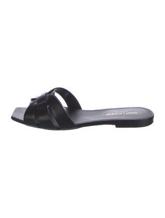 Saint Laurent Leather Slides