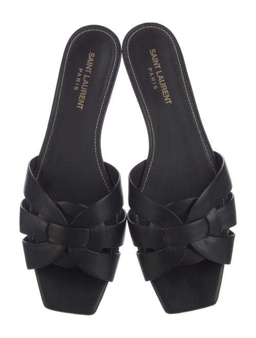 Saint Laurent Leather Slides