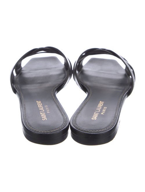 Saint Laurent Leather Slides