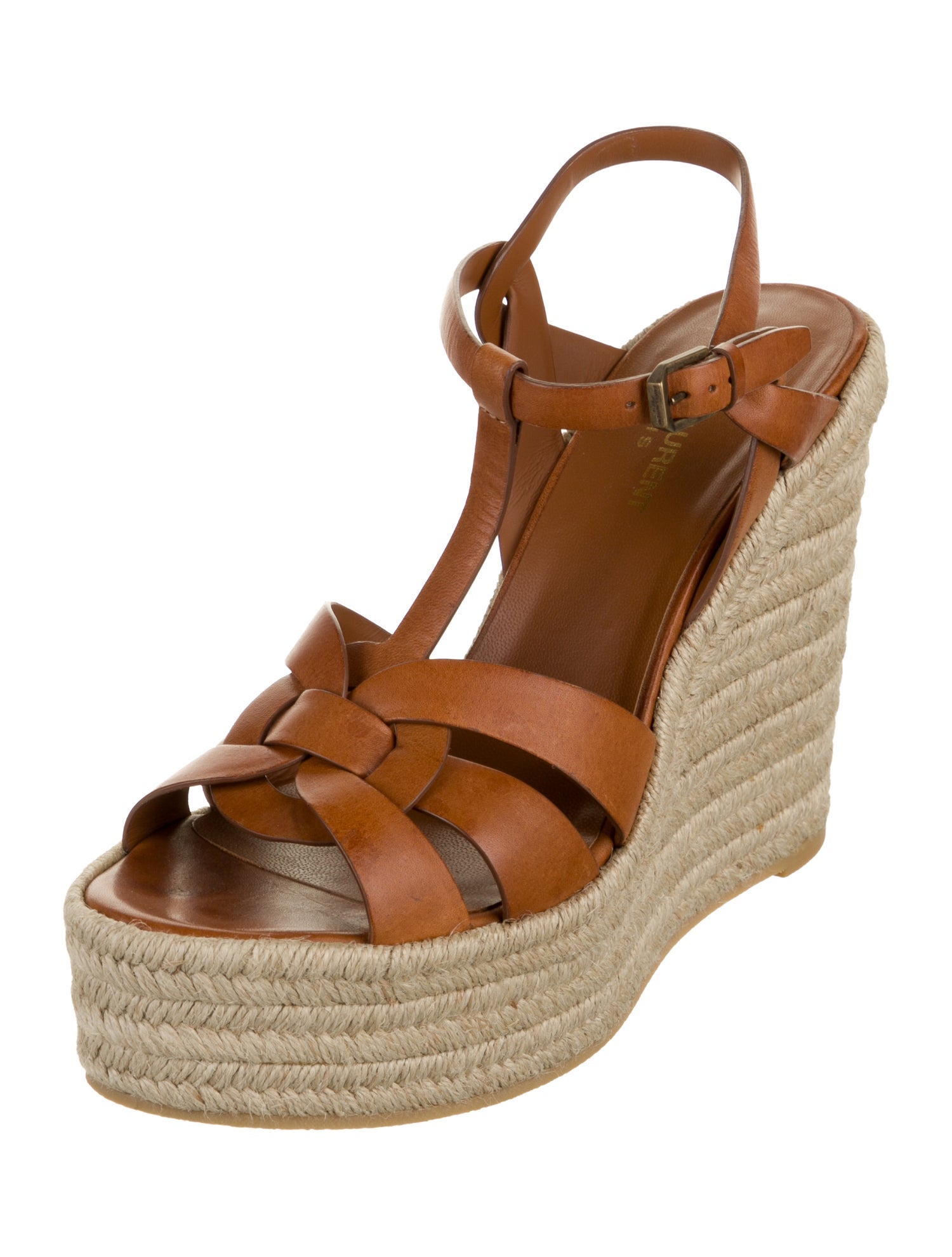 Saint Laurent Leather Espadrilles