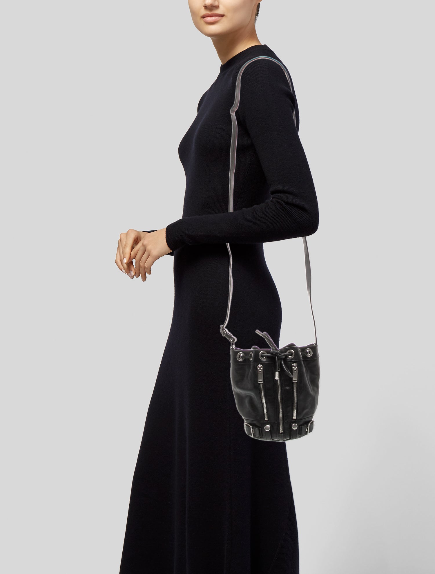 Saint Laurent Leather Bucket Bag