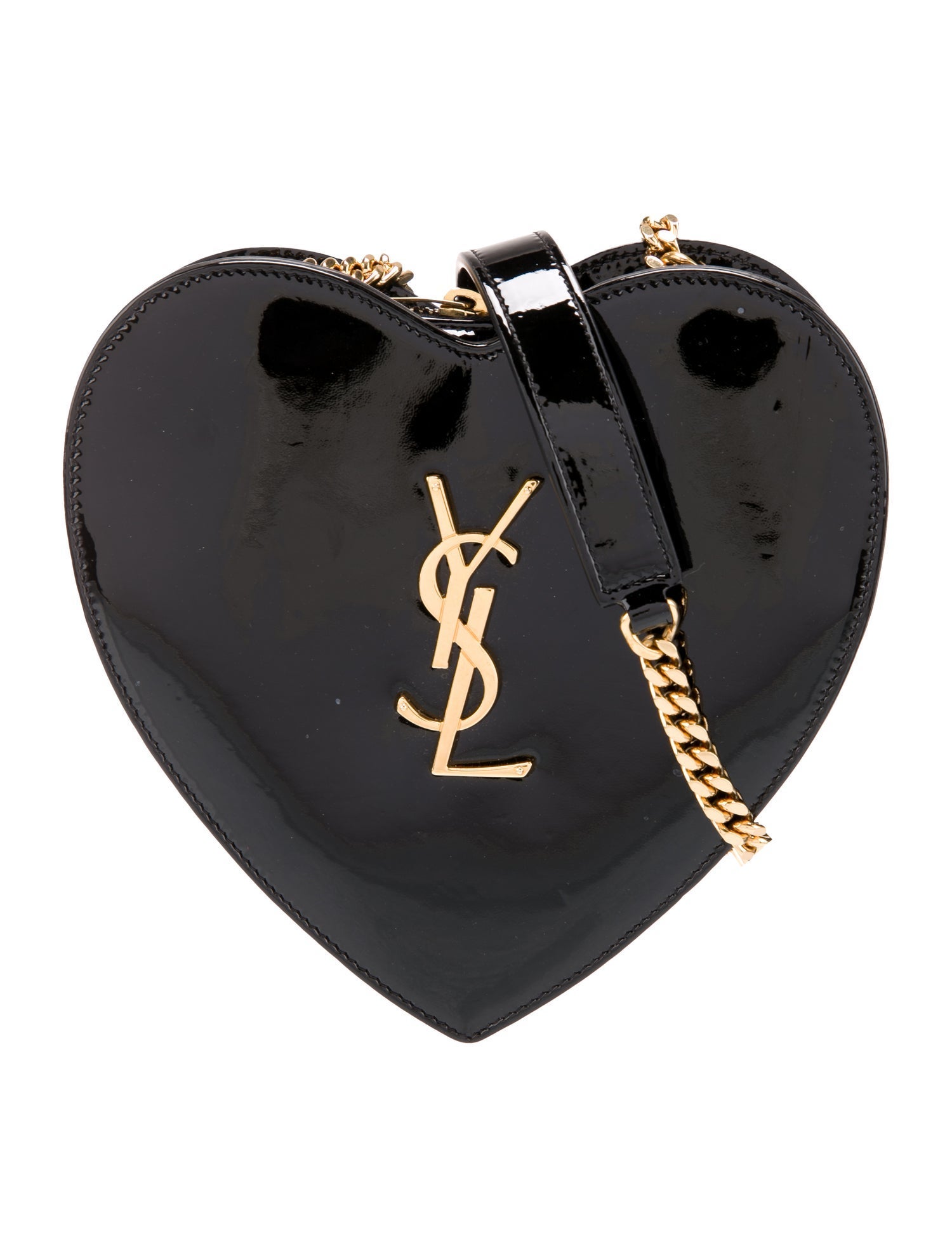 Saint Laurent Patent Leather Minaudière