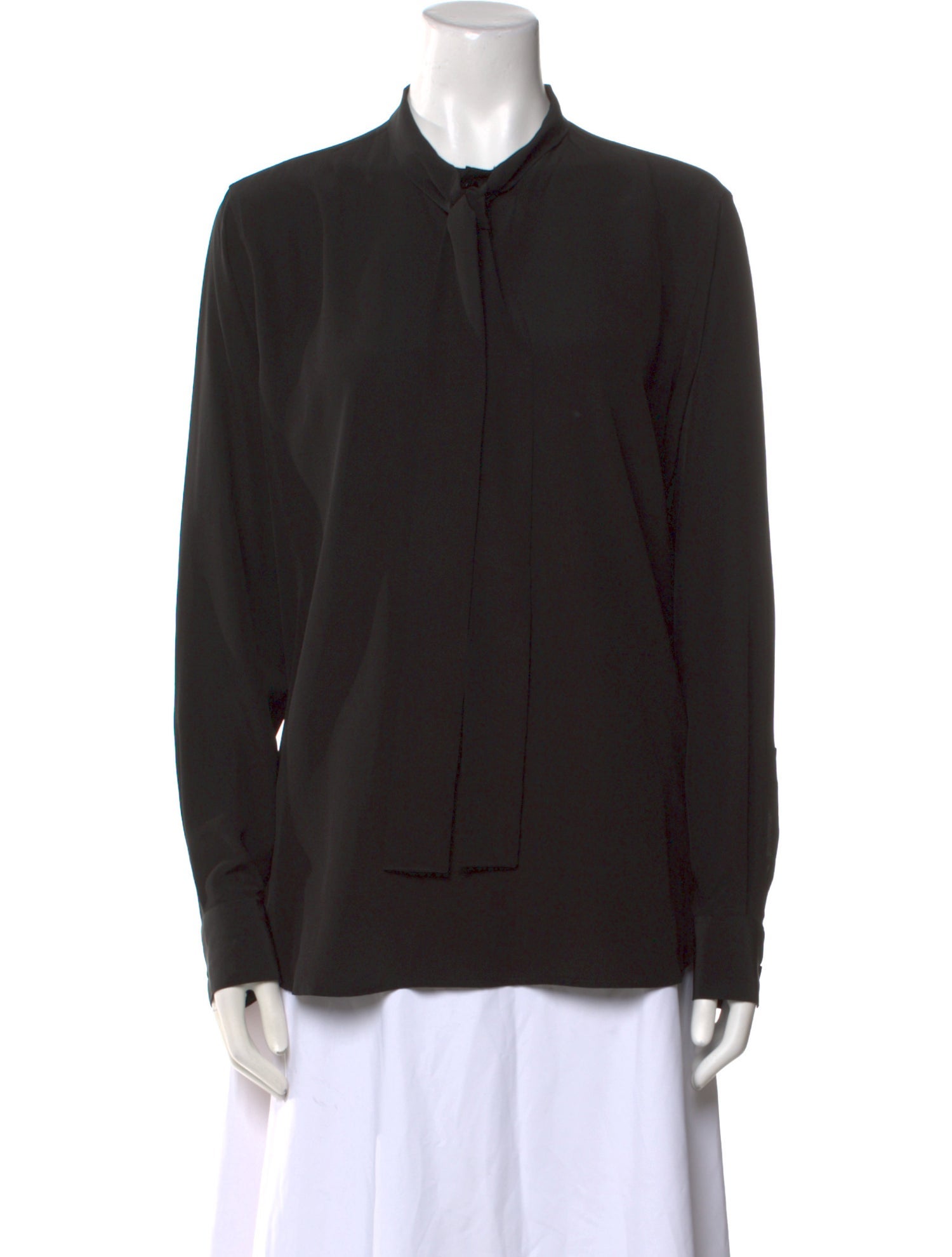 Saint Laurent Silk Crew Neck Sweatshirt