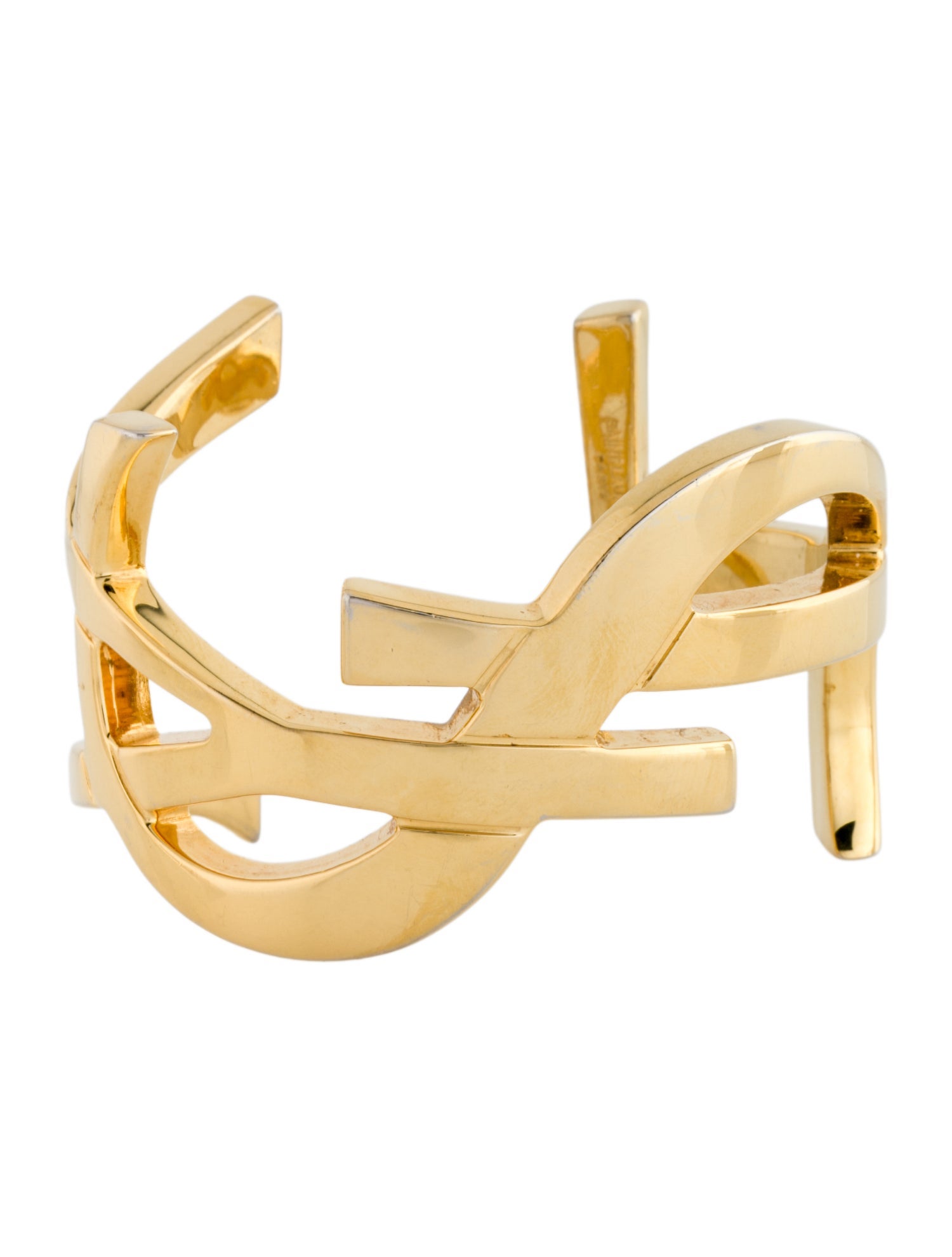 Saint Laurent Logo 'YSL' Cuff Bracelet