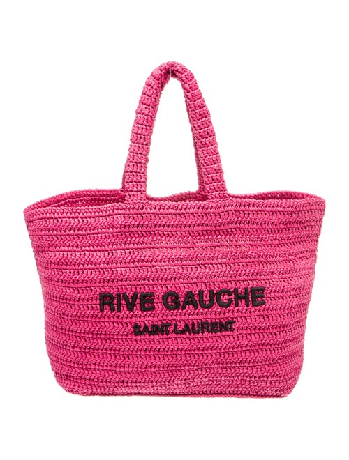 Saint Laurent Raffia Shoulder Bag 2023