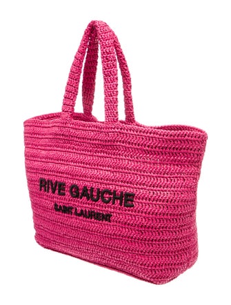 Saint Laurent Raffia Shoulder Bag 2023