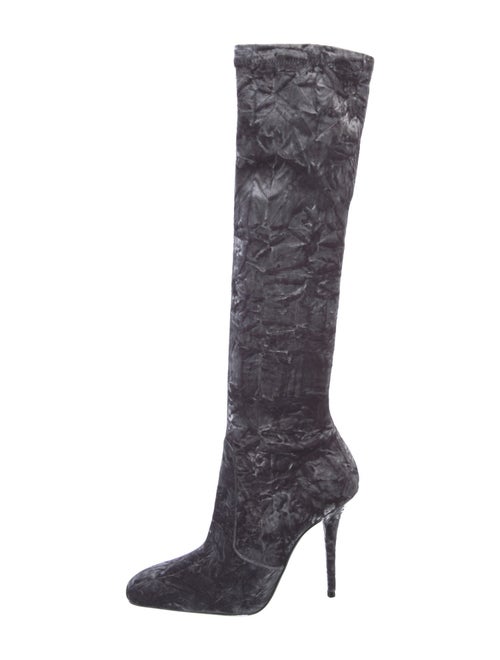 Saint Laurent Velvet Boots