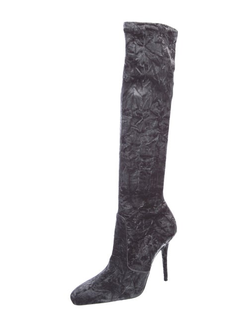 Saint Laurent Velvet Boots