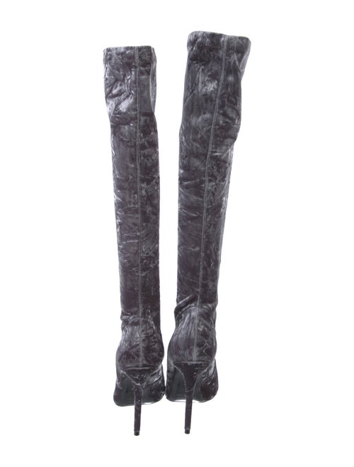 Saint Laurent Velvet Boots