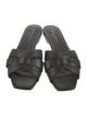 Saint Laurent Leather Cutout Accent Slides