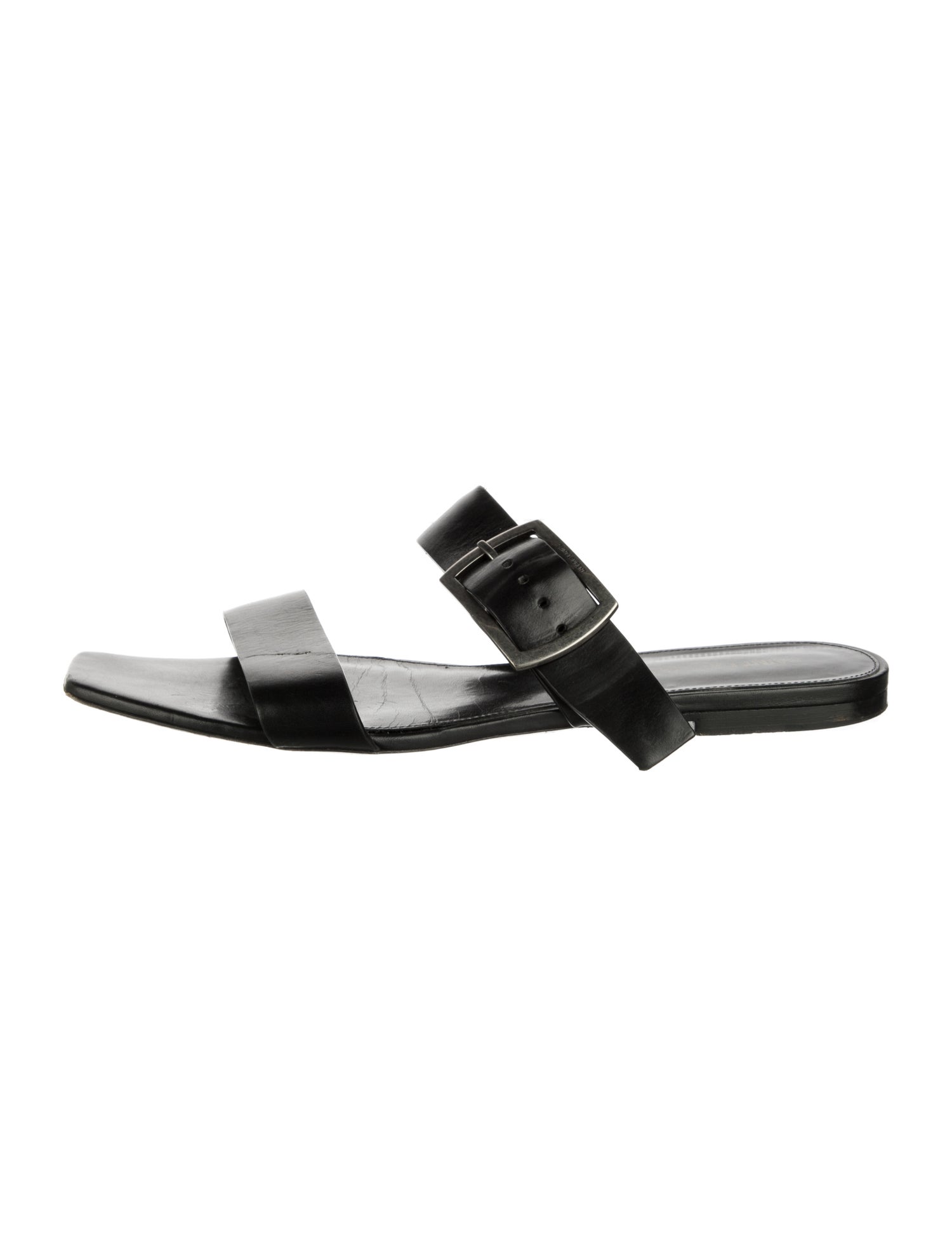 Saint Laurent Leather Slides