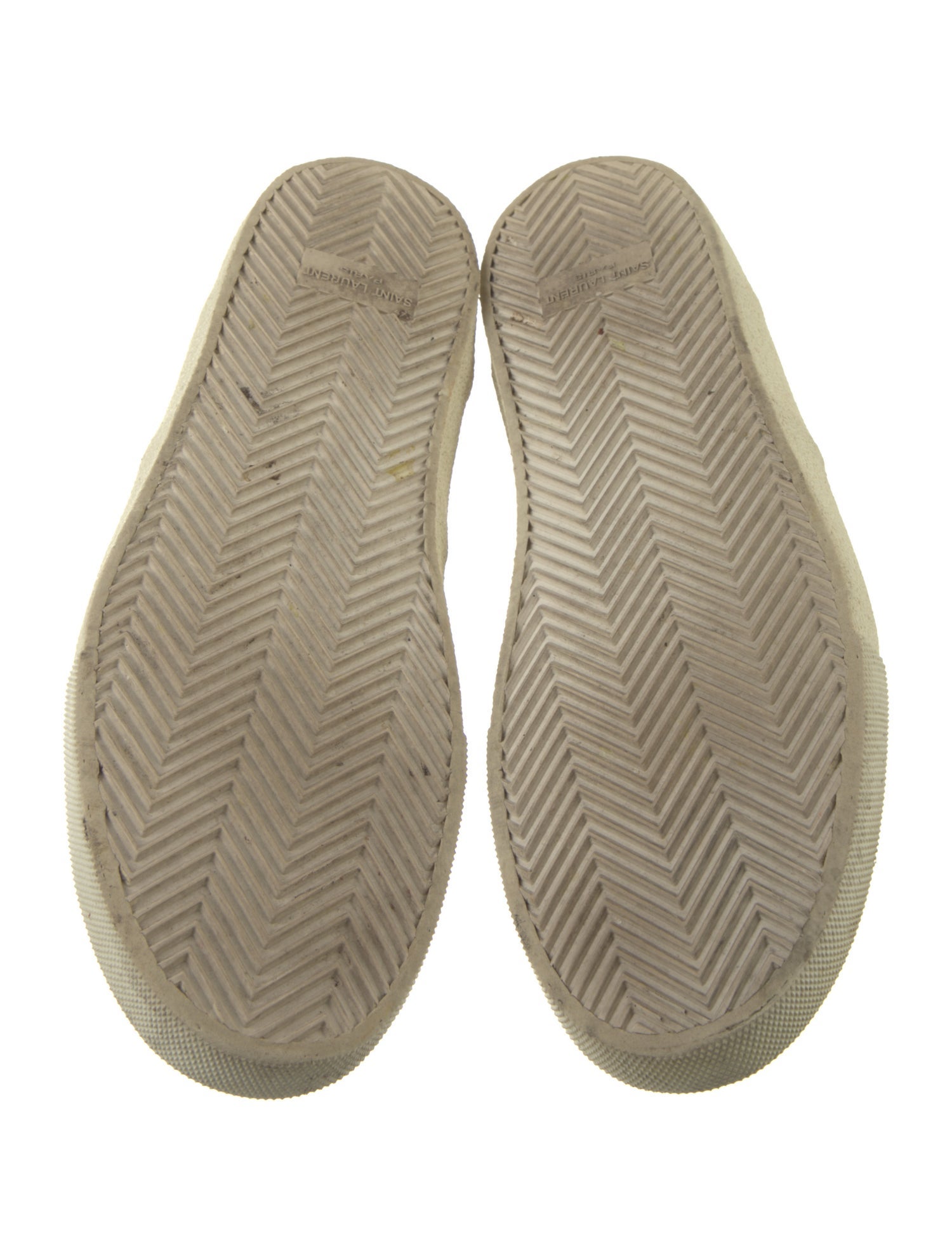 Saint Laurent Leather Animal Print Sneakers