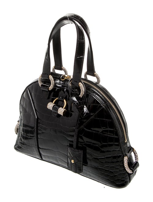 Yves Saint Laurent Rive Gauche Patent Leather Top Handle Bag