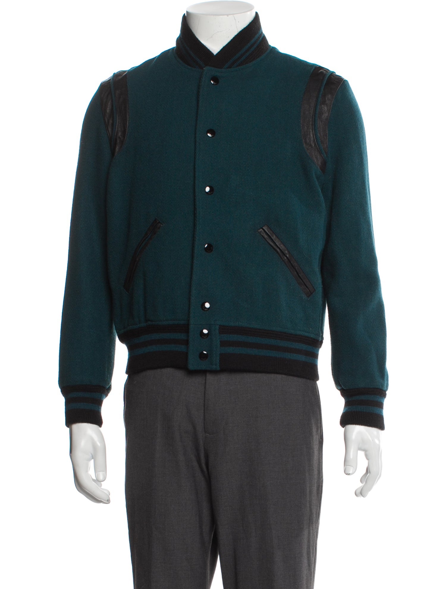 Saint Laurent 2018 Virgin Wool Varsity Jacket