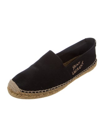 Saint Laurent Canvas Colorblock Pattern Espadrilles