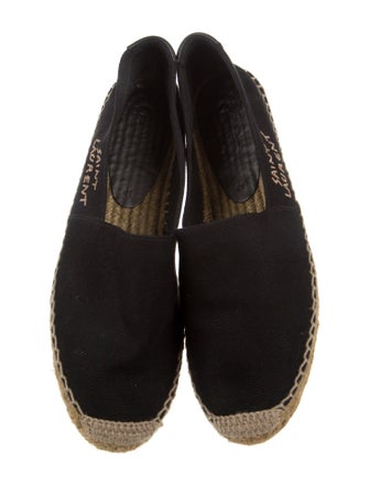 Saint Laurent Canvas Colorblock Pattern Espadrilles