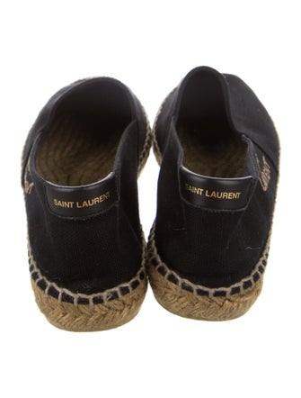 Saint Laurent Canvas Colorblock Pattern Espadrilles