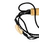 Saint Laurent Braided Leather Seashell Bracelet