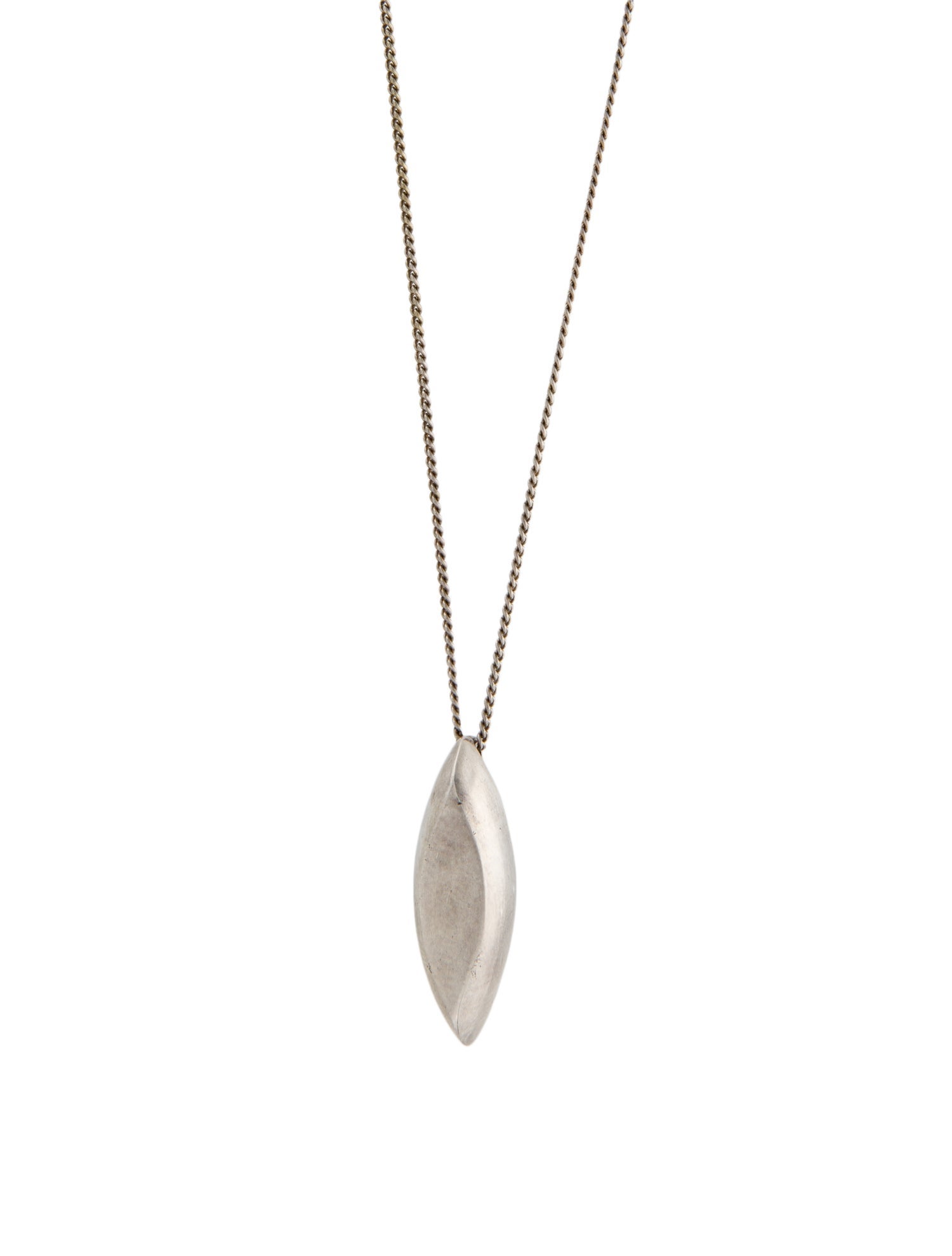 Saint Laurent Oval Pendant Necklace