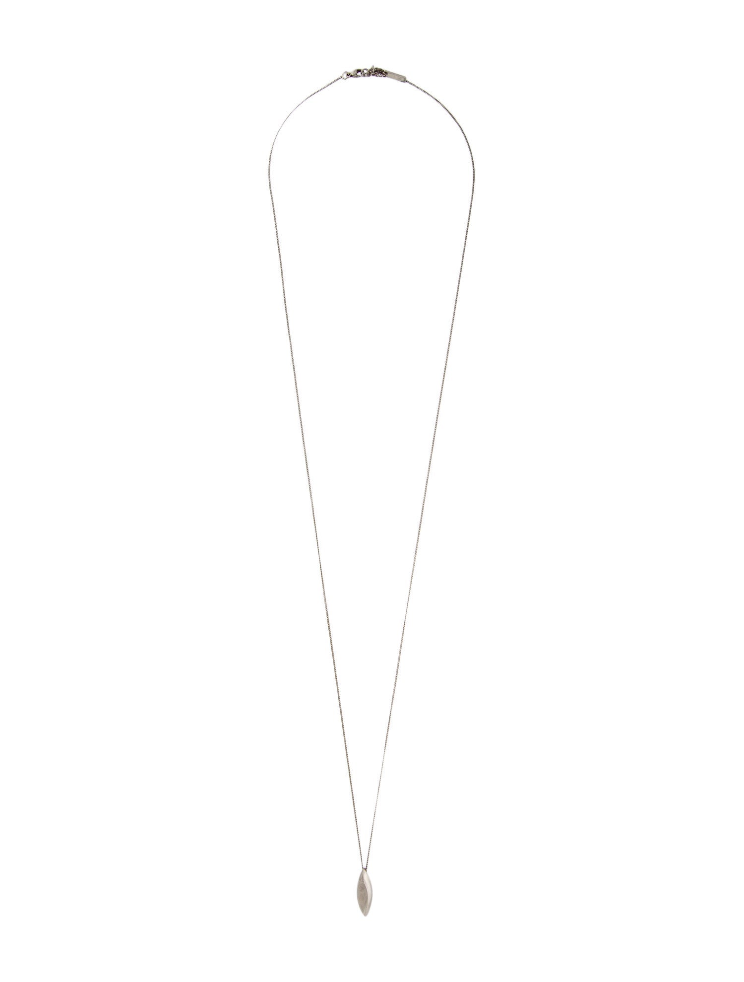 Saint Laurent Oval Pendant Necklace