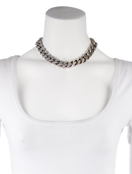 Saint Laurent Crystal Chain Necklace