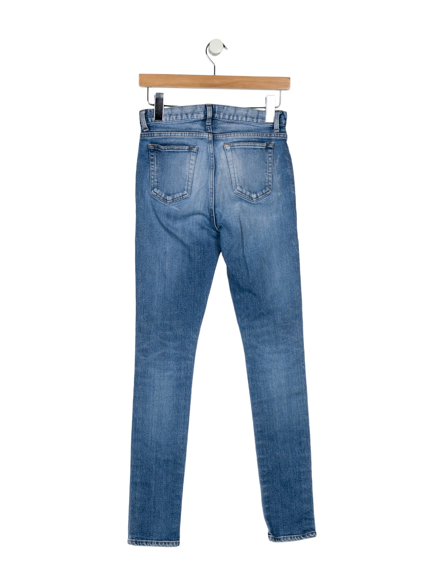 Saint Laurent Mid-Rise Skinny Leg Jeans
