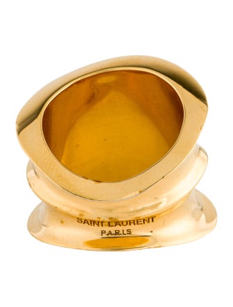 Saint Laurent Overlapping Sculptural Cocktail rRng