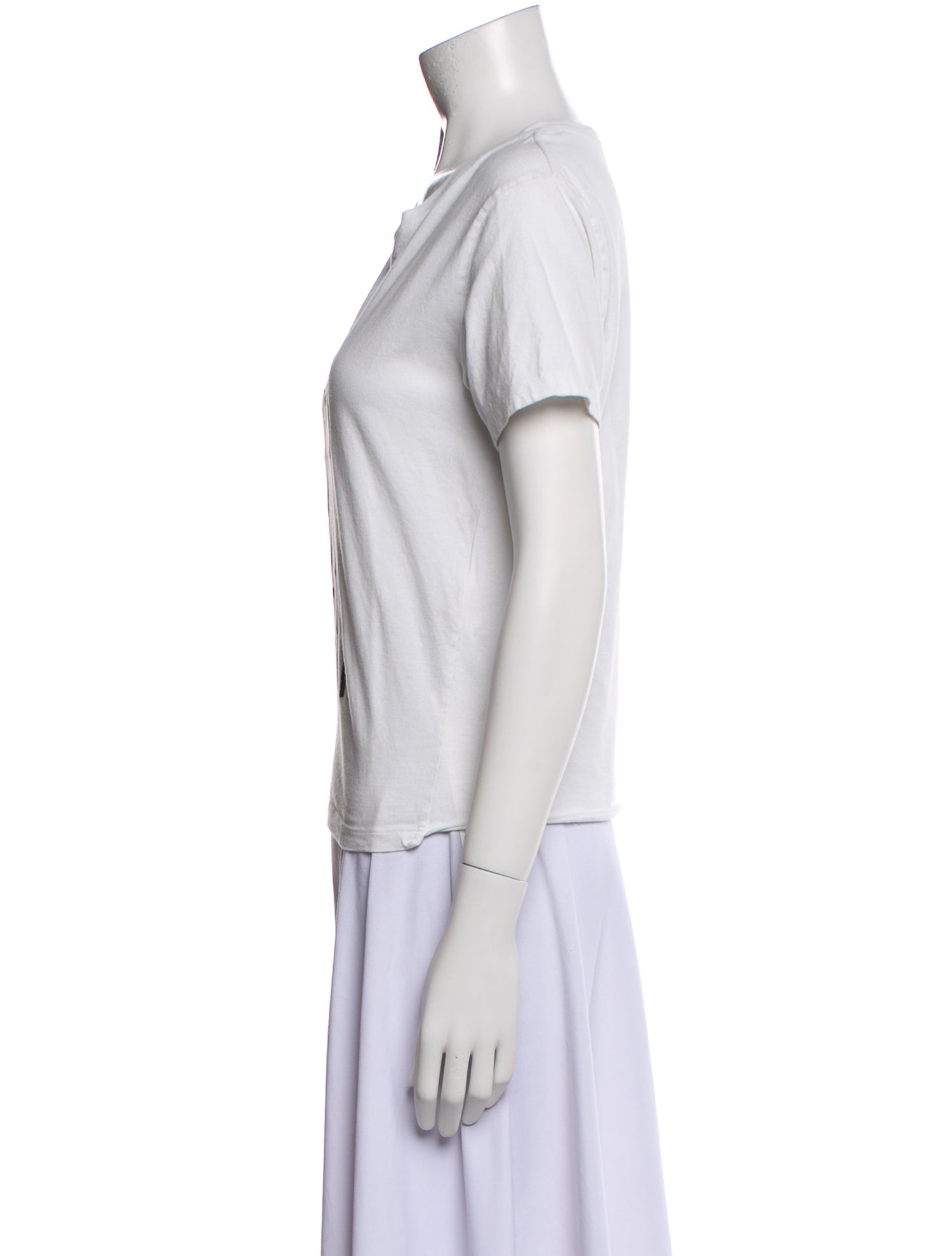 Saint Laurent Graphic Print Crew Neck T-Shirt